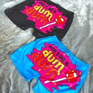 DollsKill biker shorts funny joke daisyduke shorts